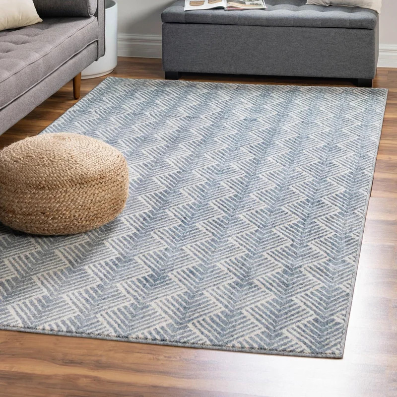 Jera Performance Harbor Blue Rug | Wayfair North America