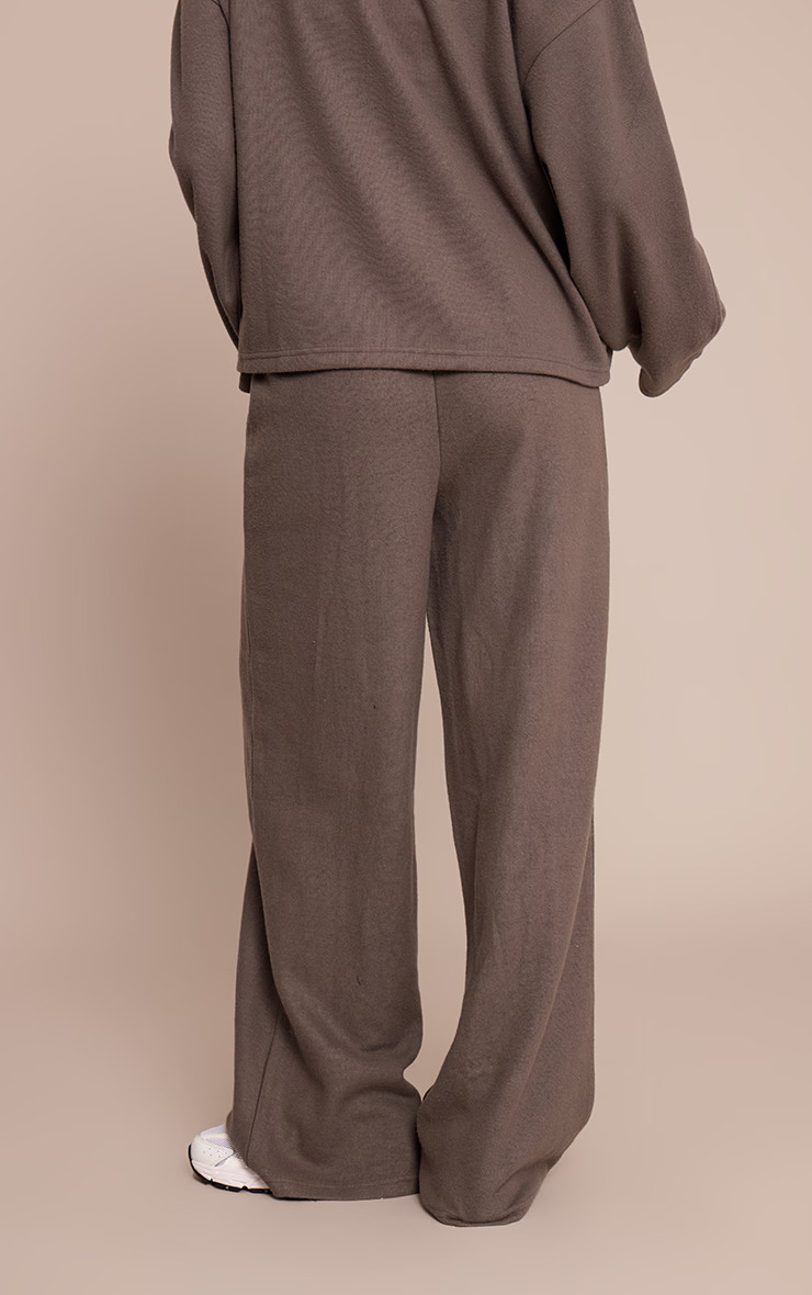 Charcoal Soft Touch Pintuck Wide Leg Trousers | PrettyLittleThing UK