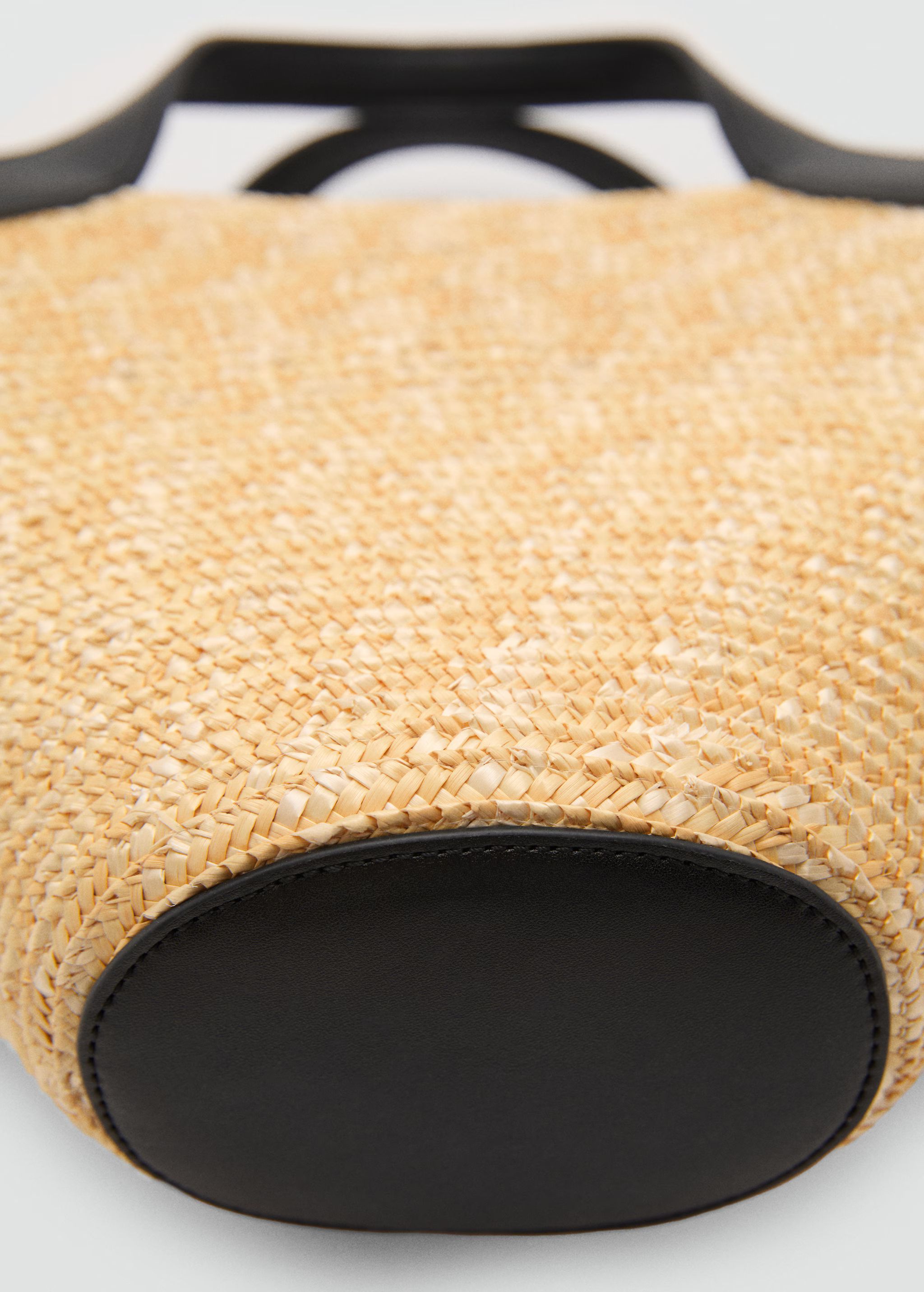 Natural fibre basket bag | MANGO (UK)