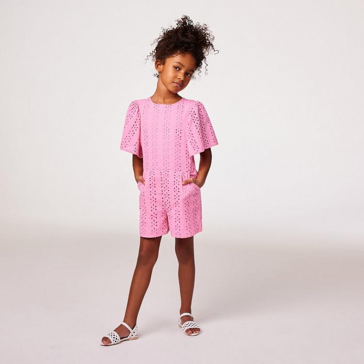 Eyelet Flutter Sleeve Romper | Janie and Jack