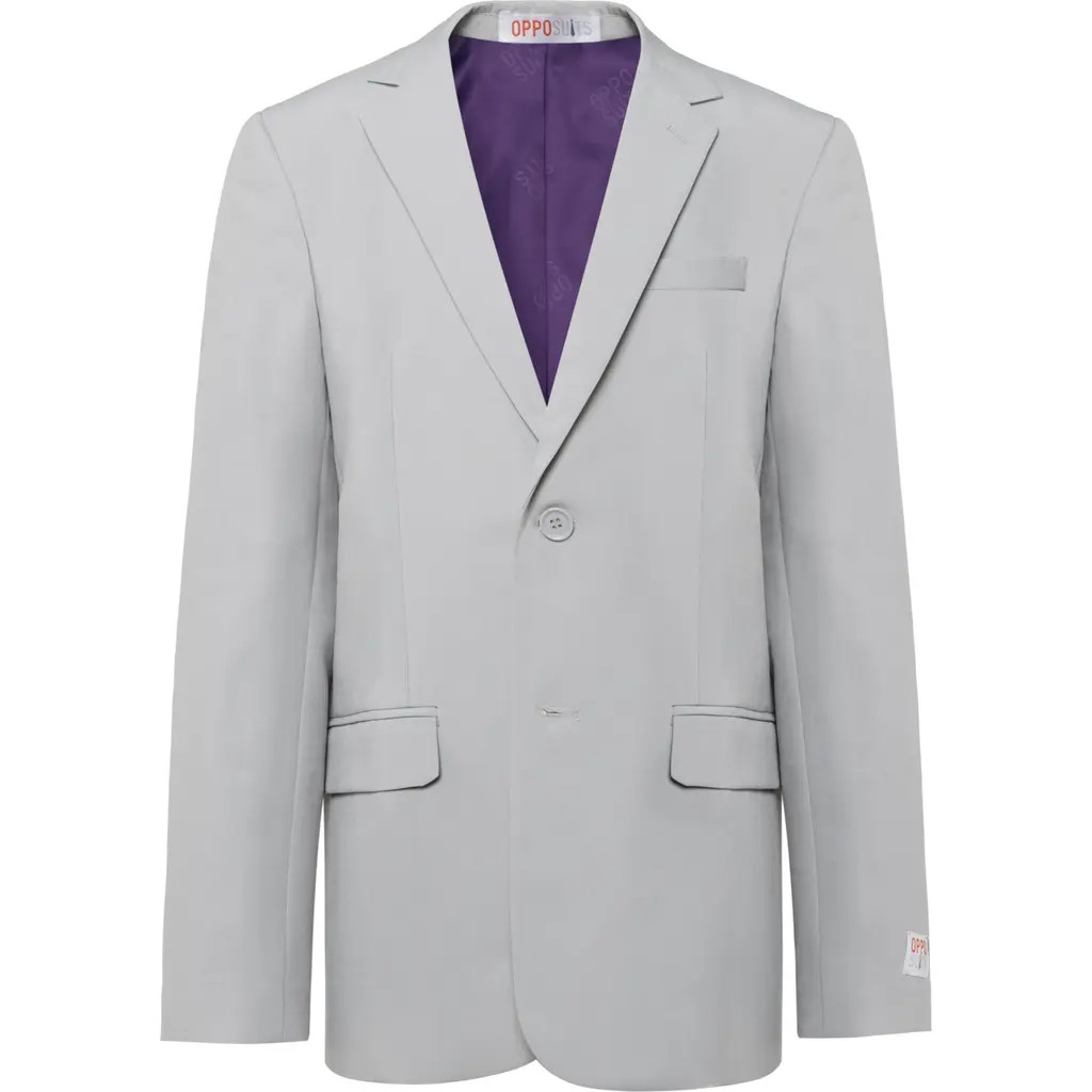 OppoSuits Groovy Grey Two-Piece Suit with Tie at Nordstrom, Size 8 | Nordstrom