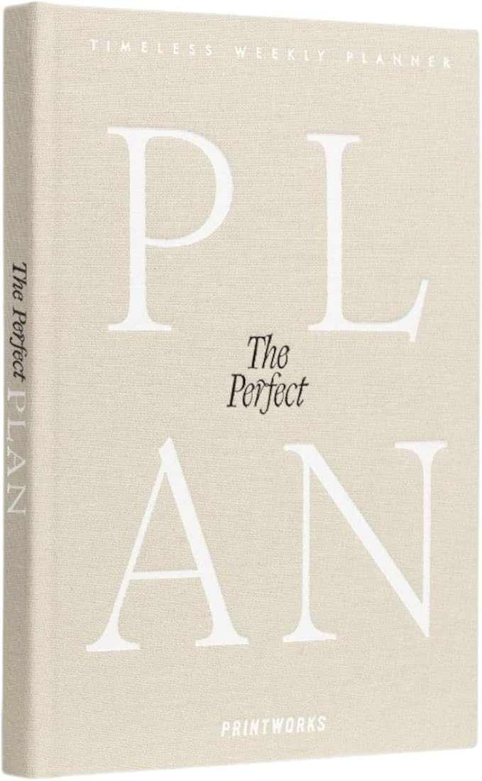 Printworks Weekly Planner, Beige – 6x9 Inch, 104 Pages - Undated Minimalist Agenda & To Do Orga... | Amazon (US)