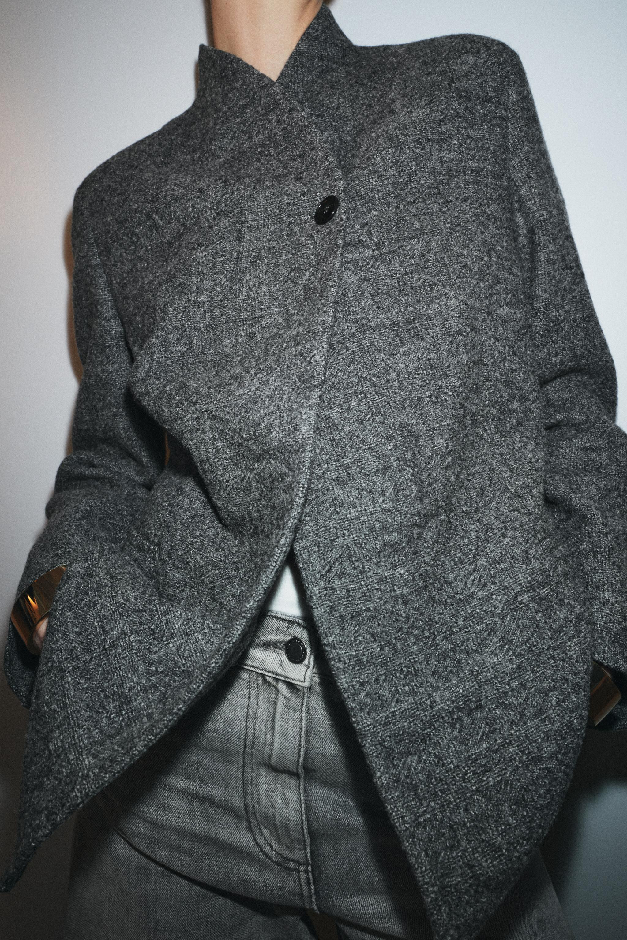 ZW COLLECTION LIMITED EDITION WOOL BUTTON BLAZER | Zara US