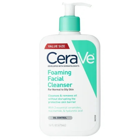 CeraVe Foaming Facial Cleanser Oil Control Face & Body Wash for Normal to Oily Skin 16 fl oz. | Walmart (US)