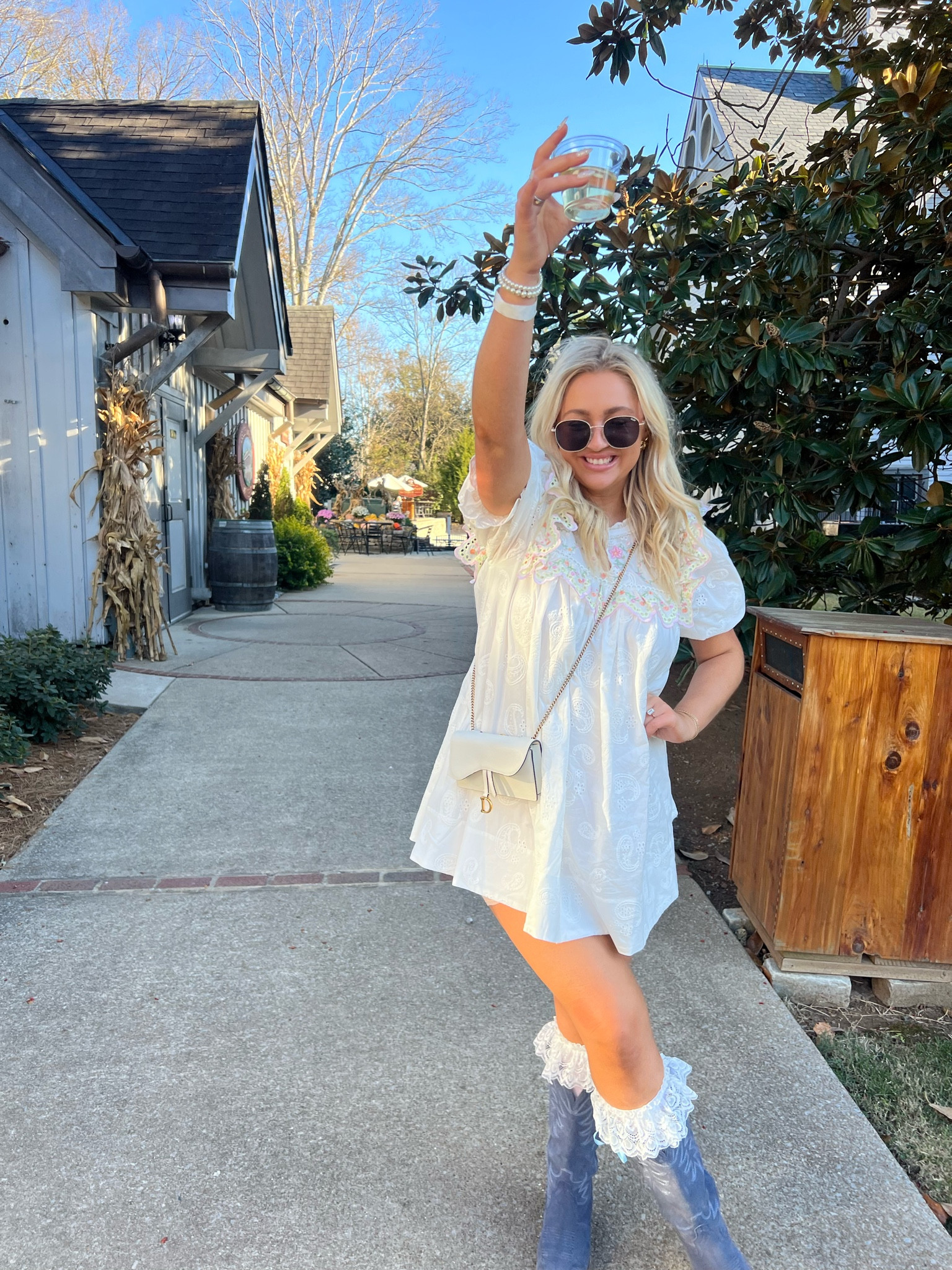 Wearing a medium! Bachelorette dress