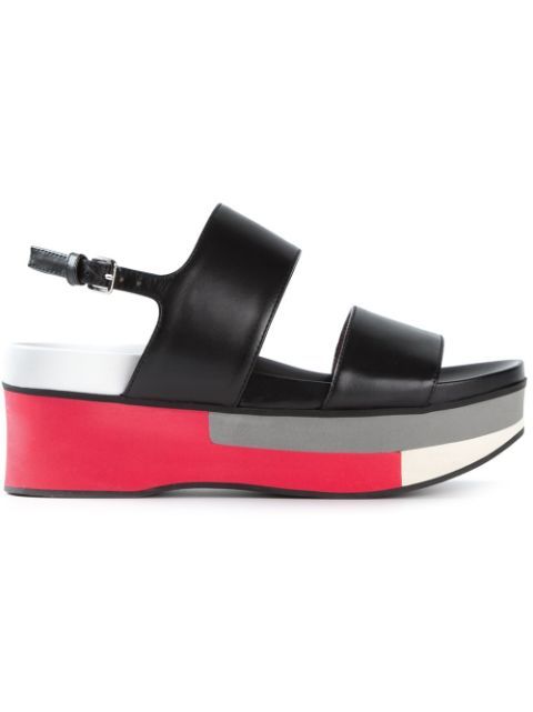 colour block platform sandals | FarFetch Global