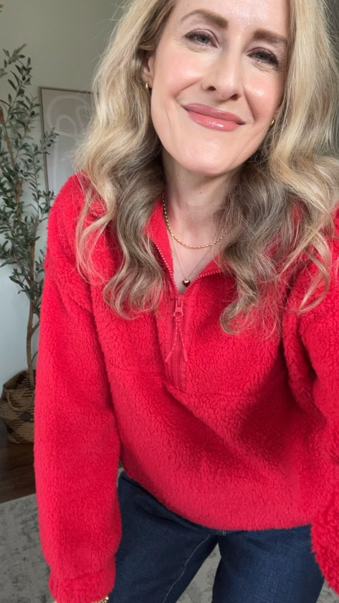 This sweet fleece is just $10.98 and it’s actually warm and cuddly! I sized up one size to medium. #walmartfashion 

#LTKFindsUnder100 #LTKFindsUnder50