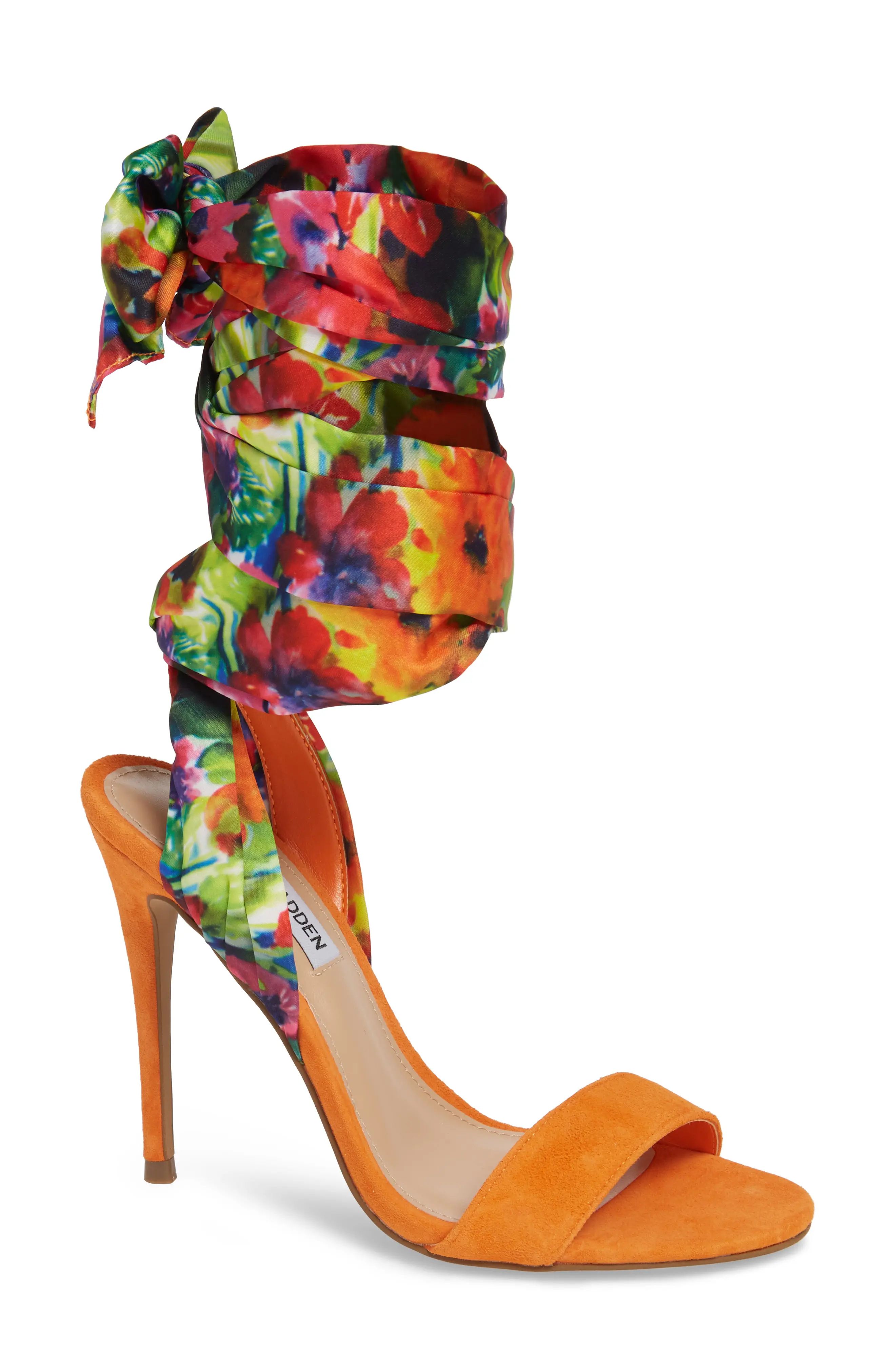 Women's Steve Madden Oasis Lace-Up Sandal, Size 7 M - Orange | Nordstrom