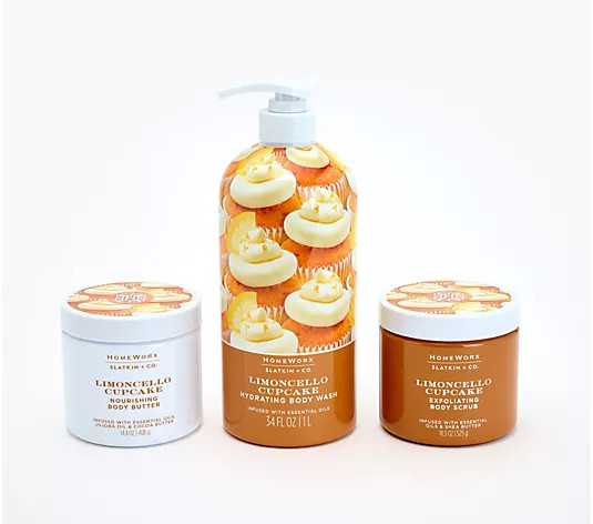 Make Your Selection: HomeWorx by Slatkin + Co. Bloom Into Hydration 3pc Body Care Set | QVC