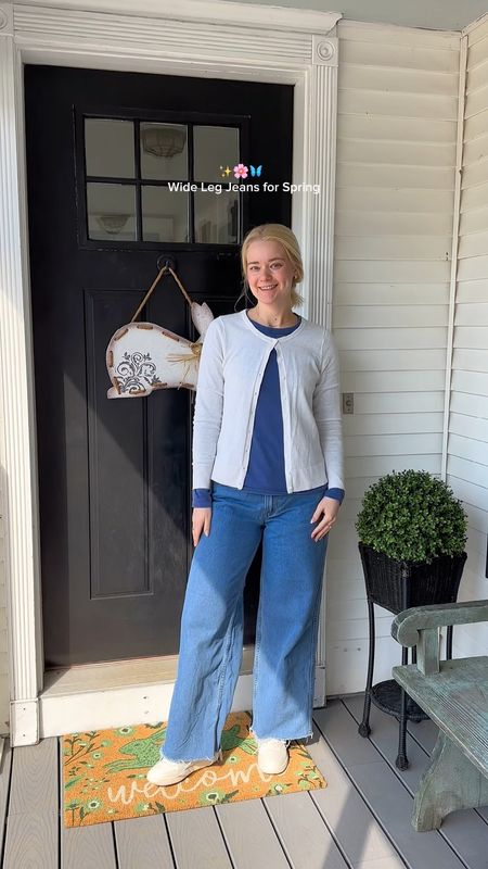 Wide leg jeans are my favorite for spring this year! 

I’m wearing a US 6 in these Princess Polly wide leg jeans

My long sleeve & cardigan are both Smalls from old navy 

#LTKfindsunder50 #LTKstyletip #LTKSeasonal