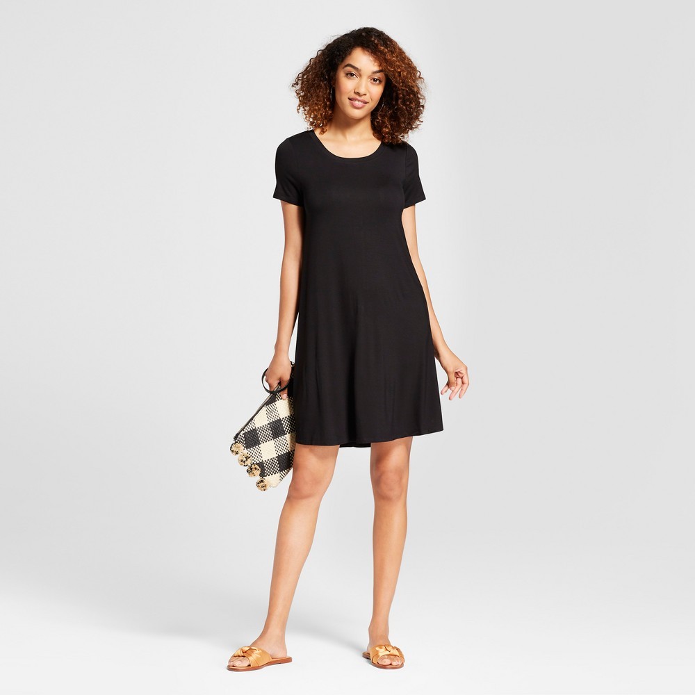 Women's Swing T-Shirt Dress - Spenser Jeremy Black S | Target