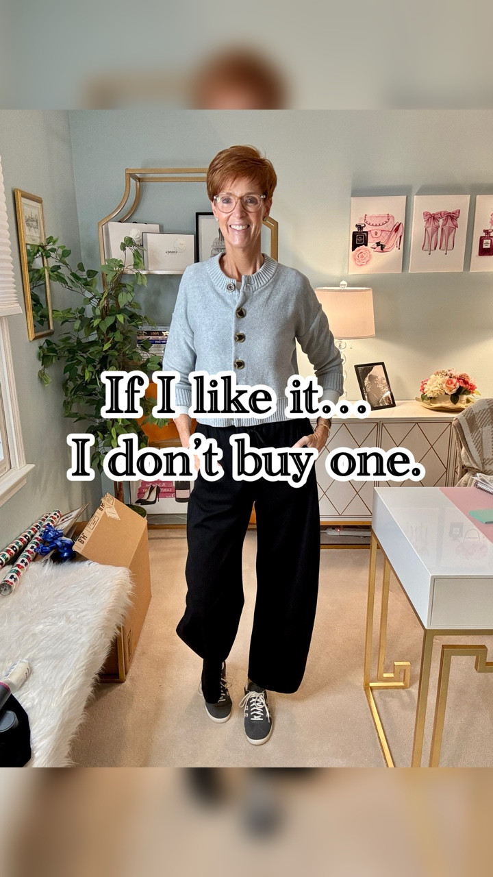 Want the links? Like, Follow & Comment SHOP and I’ll send links right to your DM.

You know when something just works…
the fit is right it’s comfortable it goes with everything
…and suddenly one isn’t enough.
This outfit is exactly that for me right now —multiples of the sweater, multiples of the pants… because when you find pieces that actually work in your real life, you stop experimenting and start repeating.

A simple tee layered under a soft cardigan easy pull-on pants that feel polished but comfortable and sneakers that keep it grounded
Nothing complicated — just pieces I know I’ll reach for again and again.

If you’re over 40 and building a wardrobe that makes getting dressed easier, this is the goal: fewer decisions, more repeats.

Save this as your reminder — when you love it, buy it twice.
And tell me… what’s the last thing you bought in more than one color?

#over40style #everydayoutfit #classiccasual #womenover40 #effortlessstyle

#LTKTall #LTKootd #LTKOver40