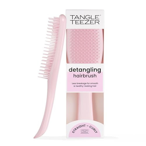 Tangle Teezer Ultimate Detangler Hairbrush for Wet & Dry Hair, Eliminates Knots & Reduces Breakage for All Hair Types, Millennial Pink | Amazon (US)