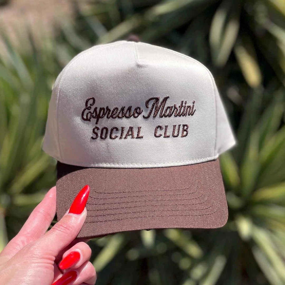 Espresso Martini Social Club Snapback Hat | Etsy (US)