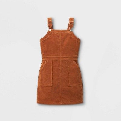 Girls' Corduroy Pinafore Dress - art class™ Tan | Target