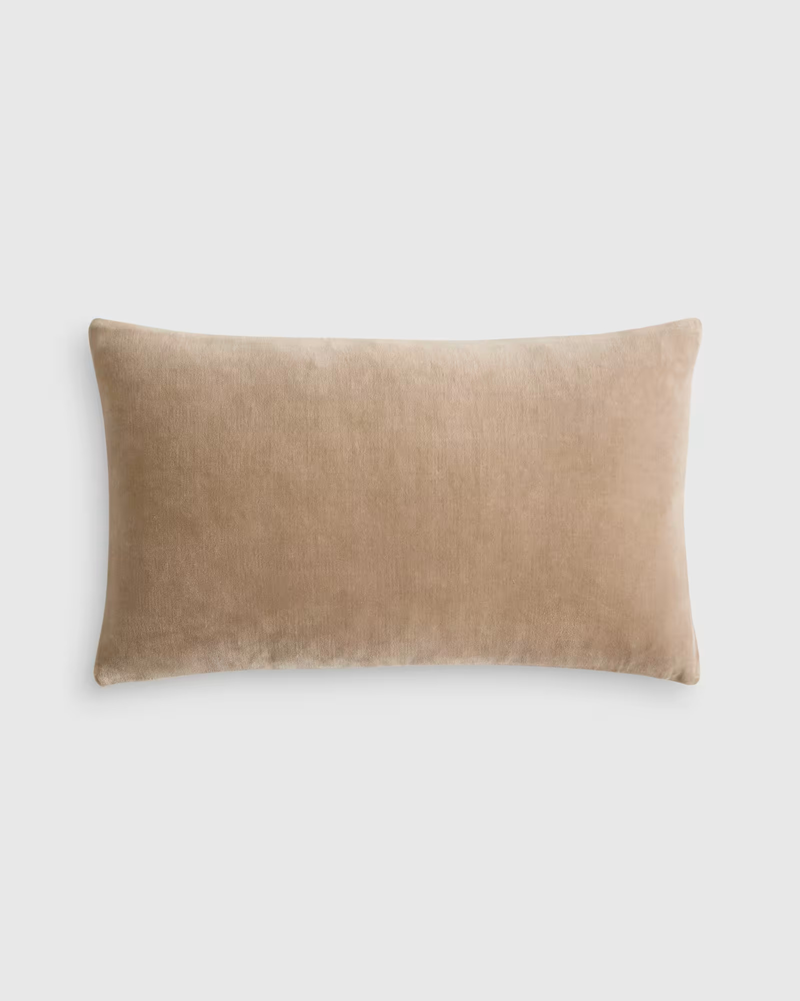 Classic Cotton Velvet Pillow Cover in Taupe | Quince