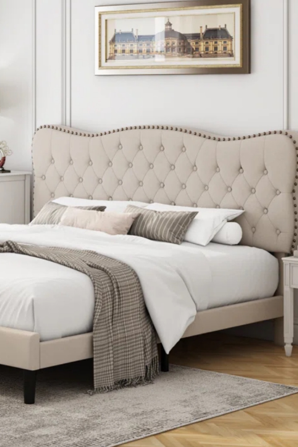 wayfair cream king headboard 

#LTKFind #LTKGiftGuide