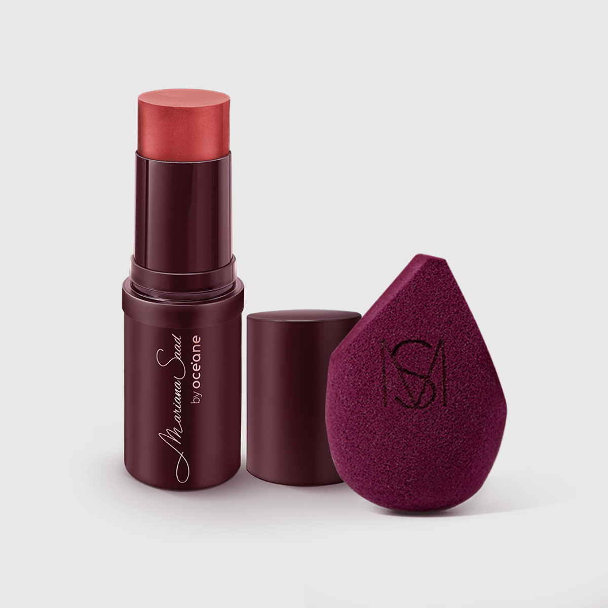 Kit Blush em Bastão Berry Kiss + Esponja de Maquiagem Sister Blend Mariana Saad By Océane (2 Pr... | Oceane (BR)