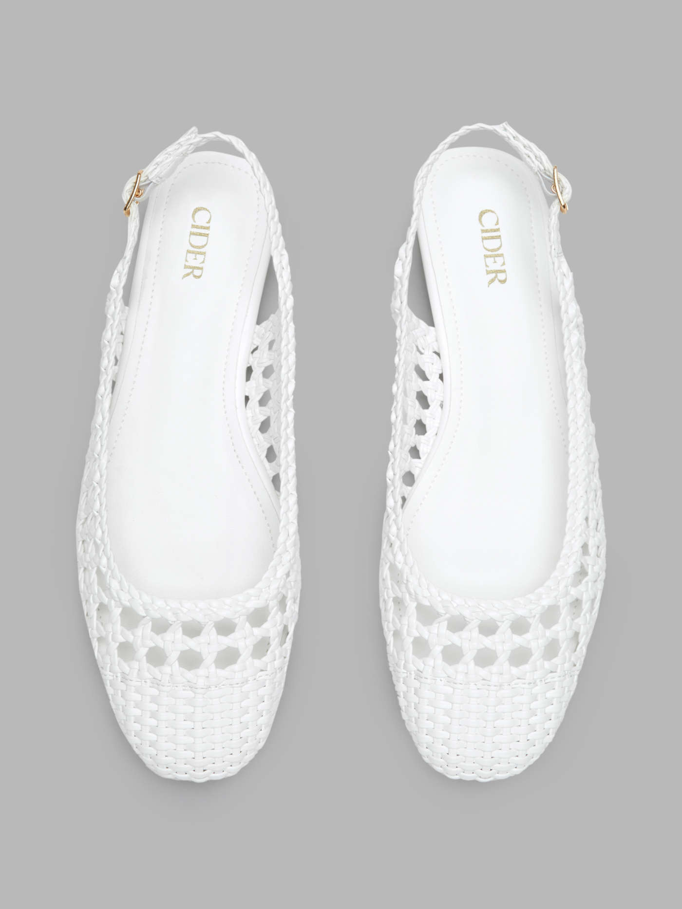 WOVEN SLINGBACK FLATS | Cider