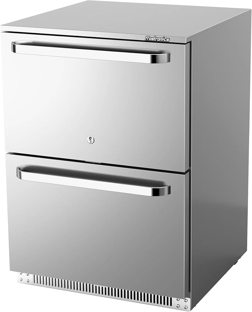 24 Inch 186 cans Outdoor Drawer Refrigerator, 5.47 cu. ft. Built-In Outdoor Drawer Beverage Coole... | Amazon (US)