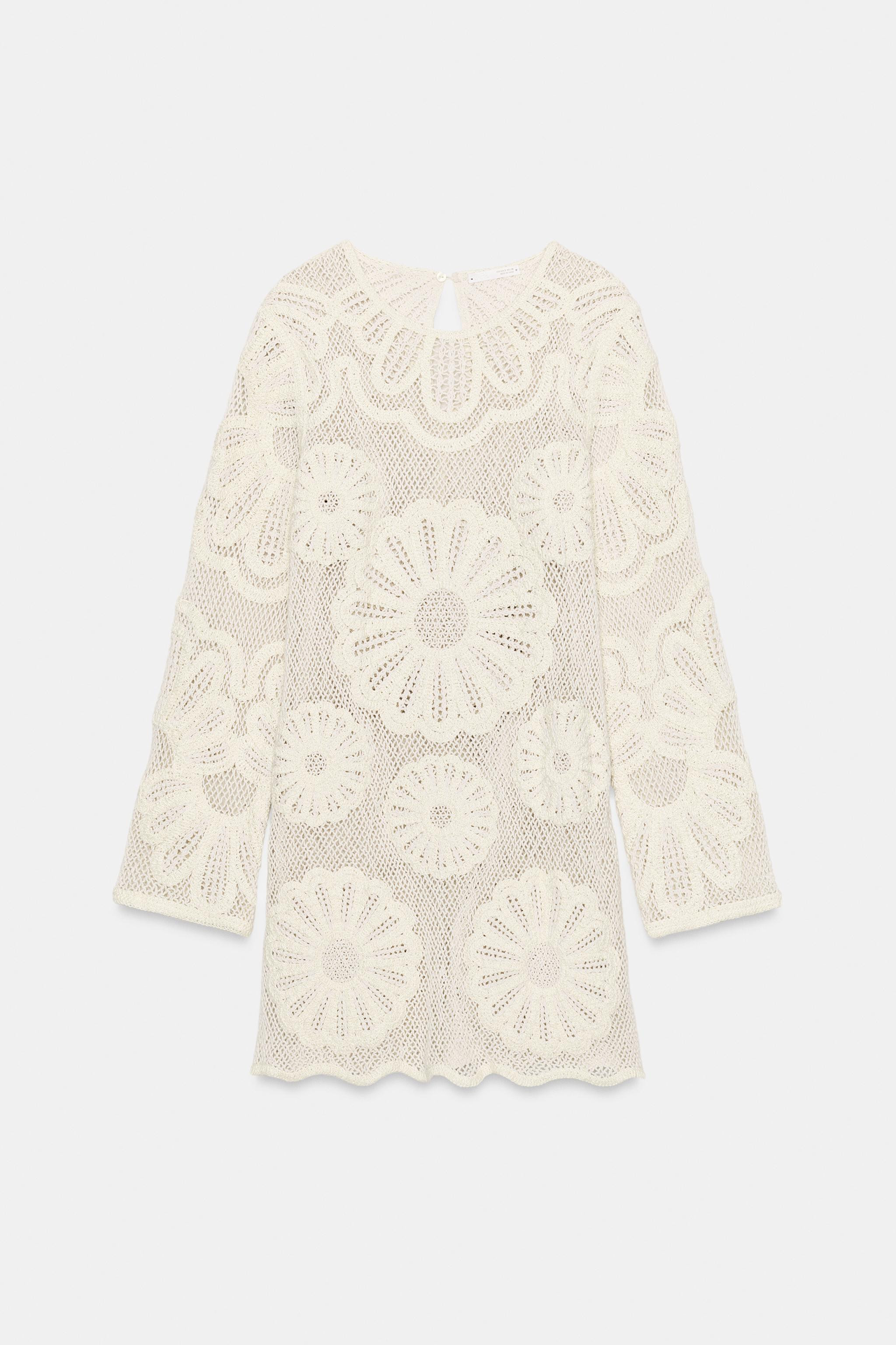 CROCHET SHORT DRESS | Zara US