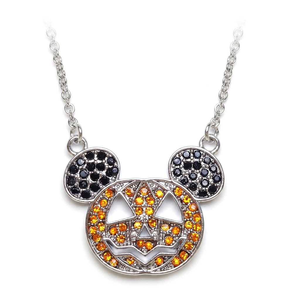 Mickey Mouse Icon Halloween Pumpkin Necklace by Arribas | Disney Store