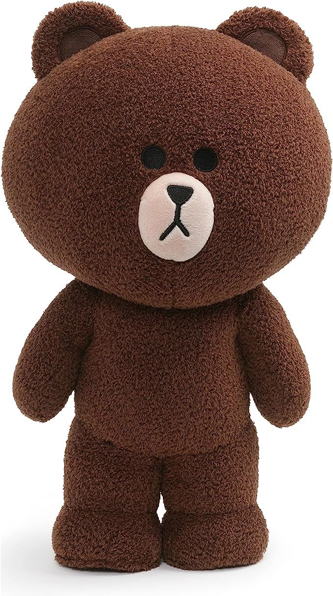 GUND LINE Friends Brown Standing Plush Stuffed Animal Bear, Brown, 14" | Amazon (US)