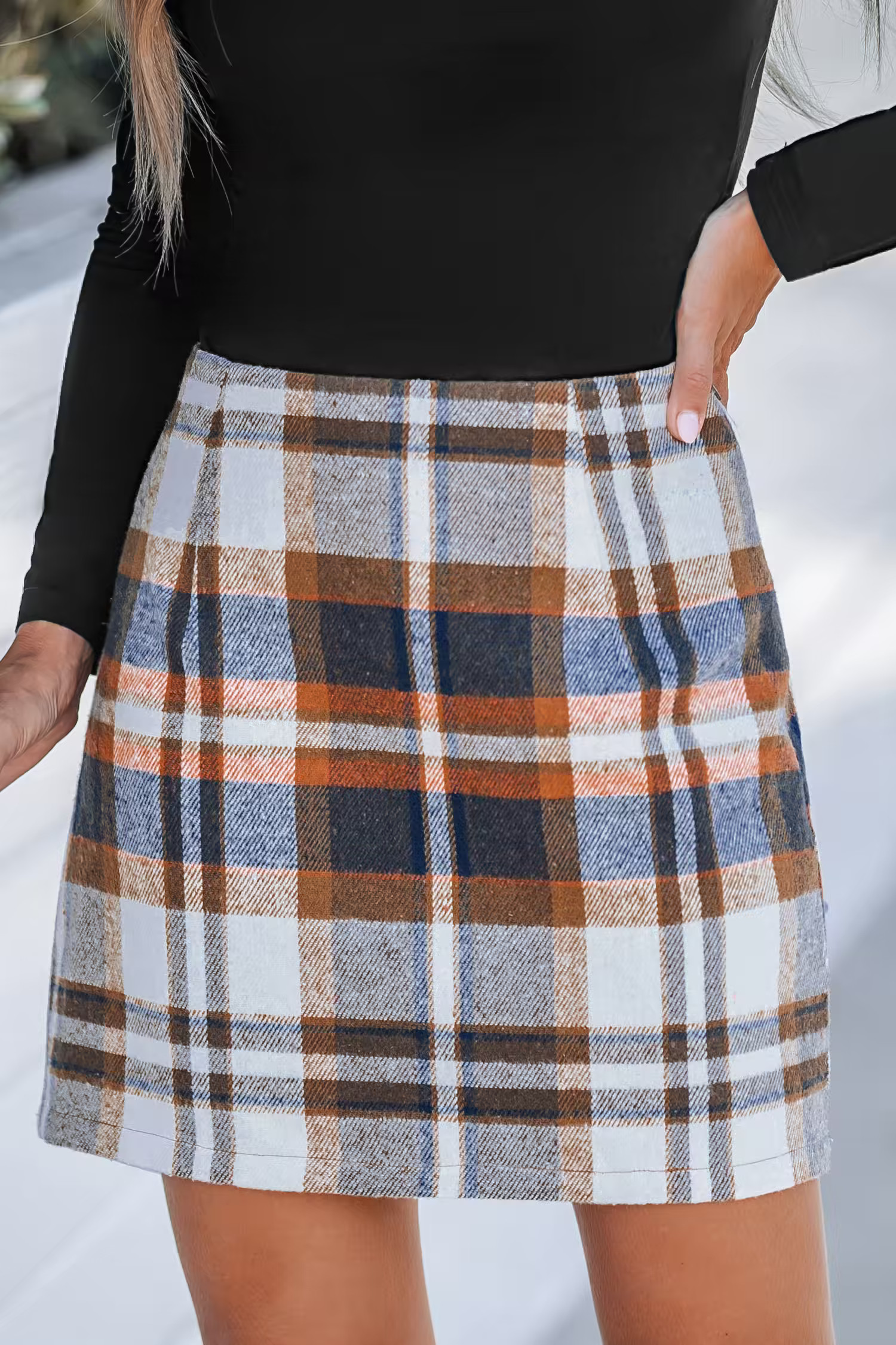 Plaid High Waist Mini Skirt | Cupshe US