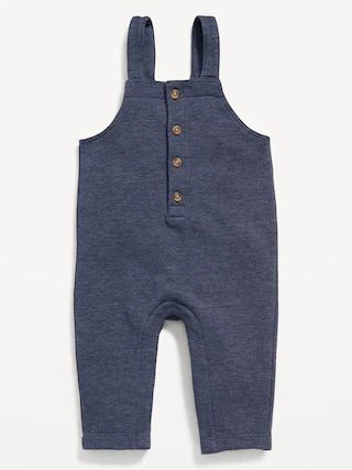 Unisex Sleeveless Button-Front Overalls for Baby | Old Navy (US)