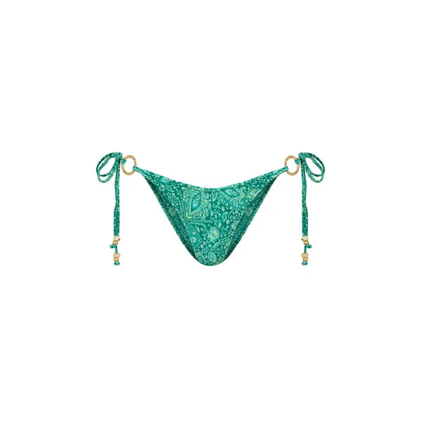 Ring Cheeky Tie Bikini Bottom - Emerald Aura | Kulani Kinis US