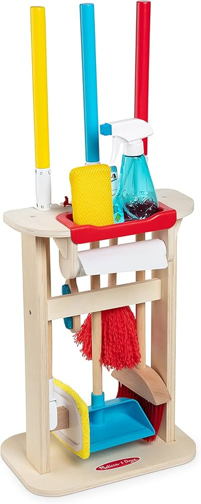 Melissa & Doug Deluxe Sparkle & Shine Cleaning Play Set (11 Pieces) - FSC Certified | Amazon (US)