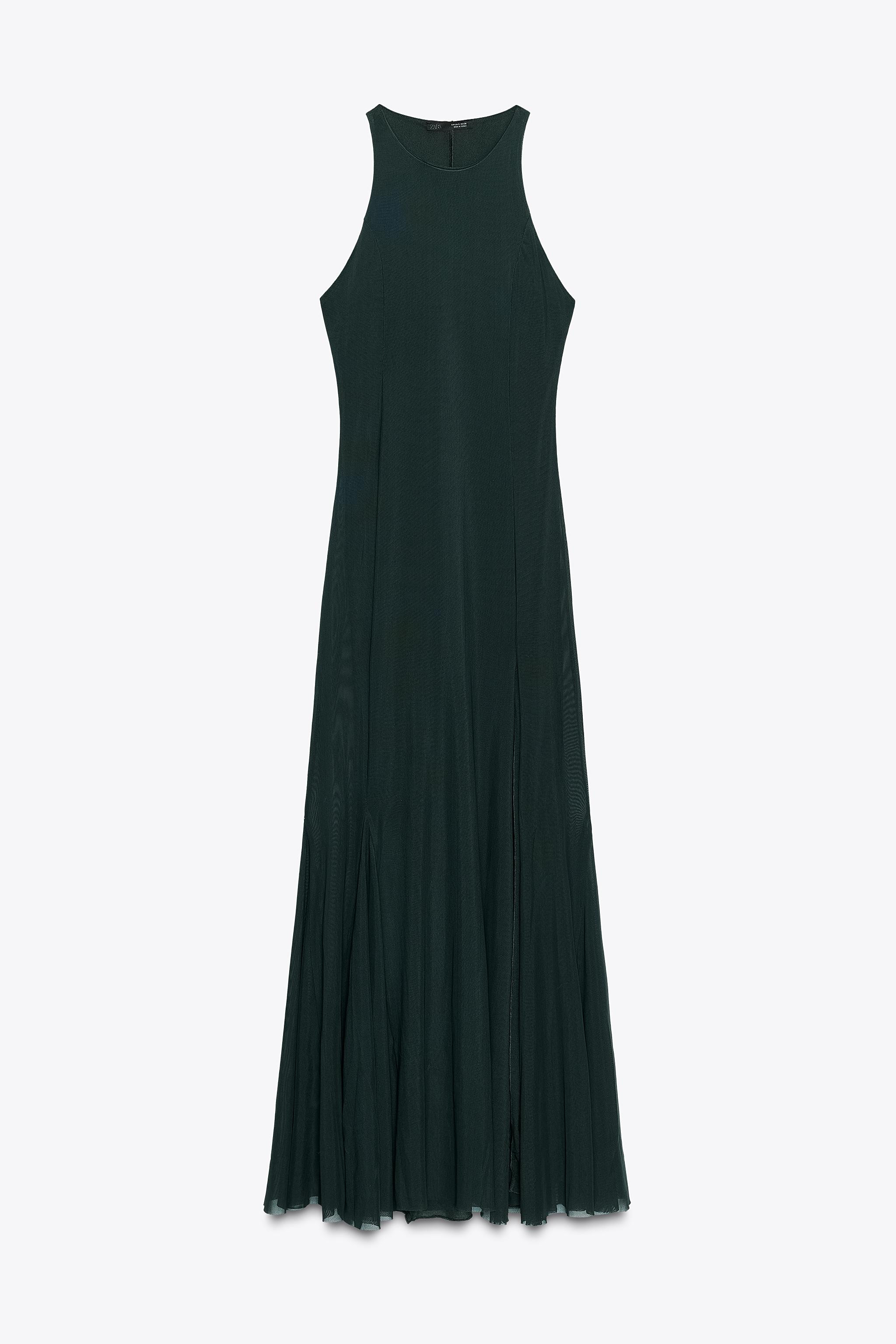 LONG TULLE GODET DRESS | Zara US