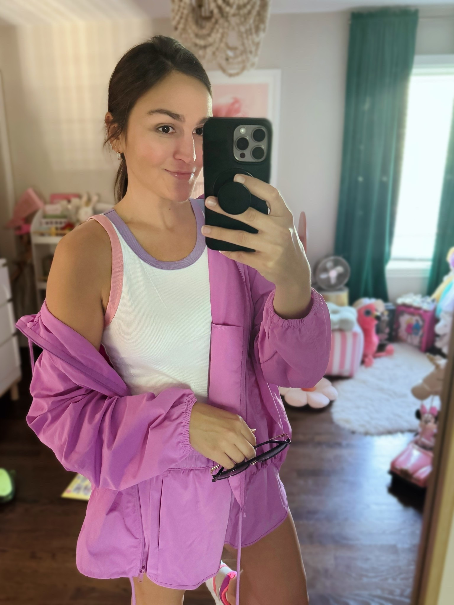 Found the cutest colorblock tanks that go adooooorably with one of my newest sets! So many different color variations 🩷💜🤍🩵 I’m wearing a medium. ((Btw when the tank arrives, it feels like scuba or water wicking type material, but once you wash and dry it it feels like cotton, lol. Weird tbh BUT CUTE))

Small in the jacket, medium in shorts 

Walmart fashion, Amazon fashion, Amazon finds, wind breaker, working out, hiking outfit

#LTKmomlife #LTKfitnessgoals #LTKootd