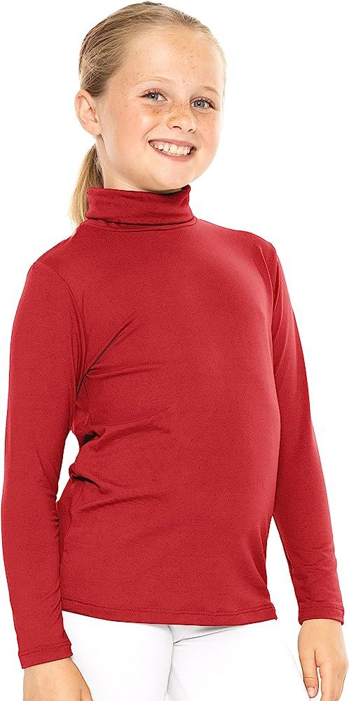STRETCH IS COMFORT Girl's Oh So Soft Long Sleeve Turtleneck | Youth Size 2-16 | Amazon (US)