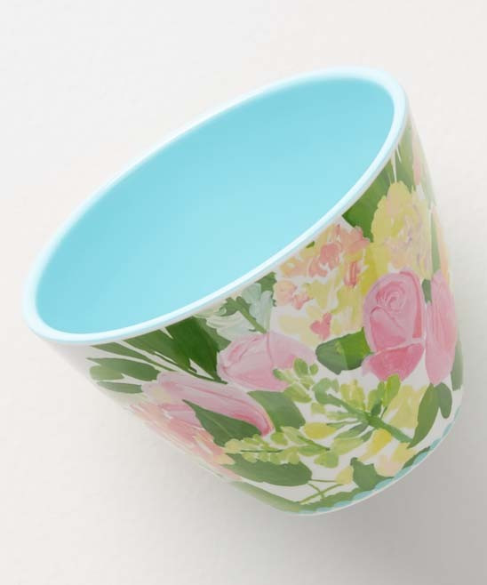 Anthropologie Bowls GREEN - Yellow & Green Floral Bridgette Thornton Nut Bowl | Zulily