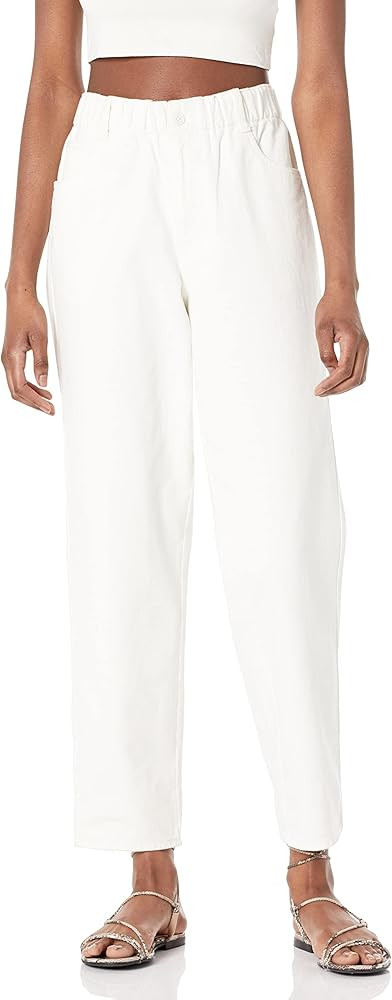 The Drop Women's Isla Loose Fit Paperbag Jean | Amazon (US)