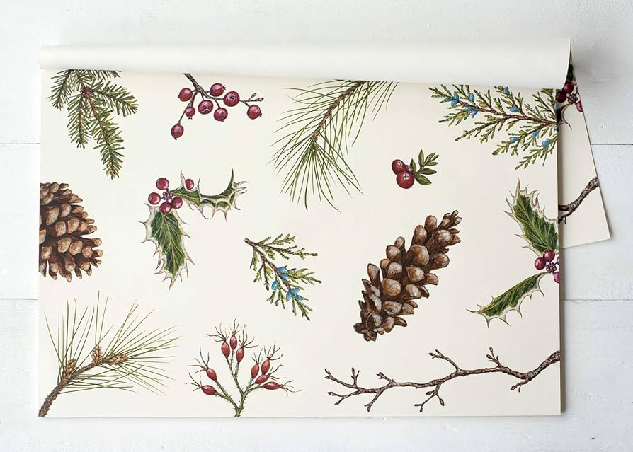 Hester & Cook Winter Collage Paper Placemat, 24 Sheets | Amazon (US)