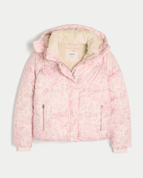 Women's Faux Fur-Lined All-Weather Puffer Jacket | Women's Jackets & Coats | HollisterCo.com | Hollister (US)