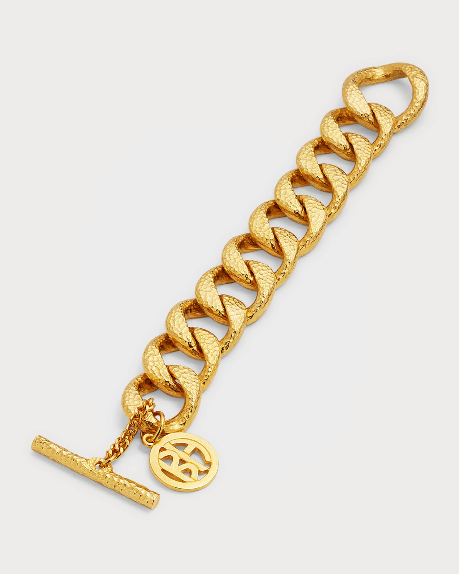 Gold Hammered Chain Bracelet | Neiman Marcus