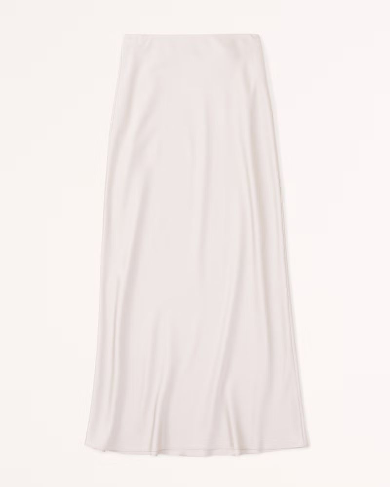 Satin Column Maxi Skirt | Abercrombie & Fitch (US)