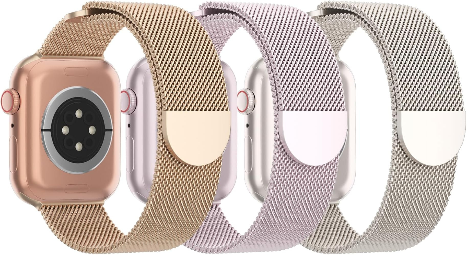 3 Pack Mesh Metal Band Compatible with Apple Watch Band 38mm 40mm 41mm 42mm 44mm 45mm 46mm 49mm, ... | Amazon (US)