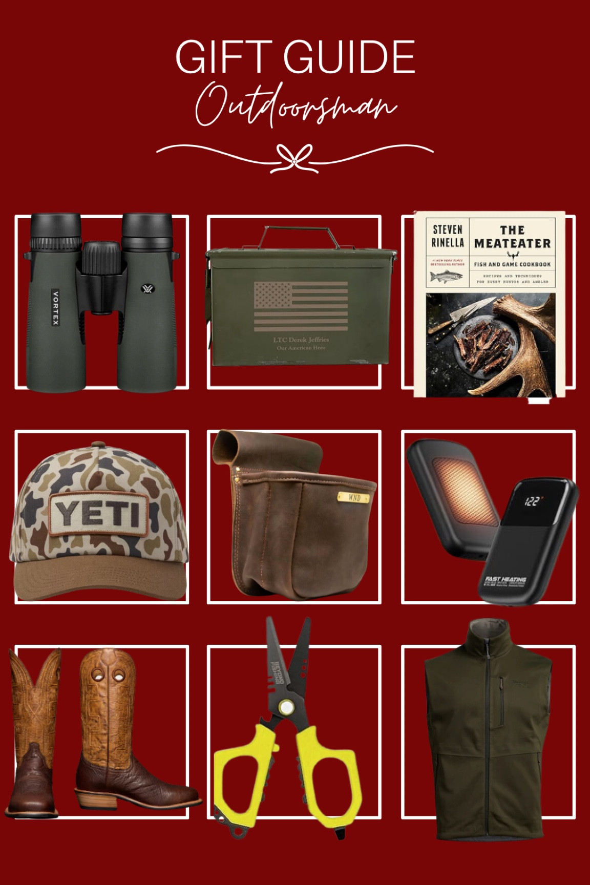 Gift guide for the outdoorsman


gift ideas for him. gifts for the hunter. gift ideas for dad. Christmas gift ideas  

#LTKMens #LTKGiftGuide #LTKHoliday