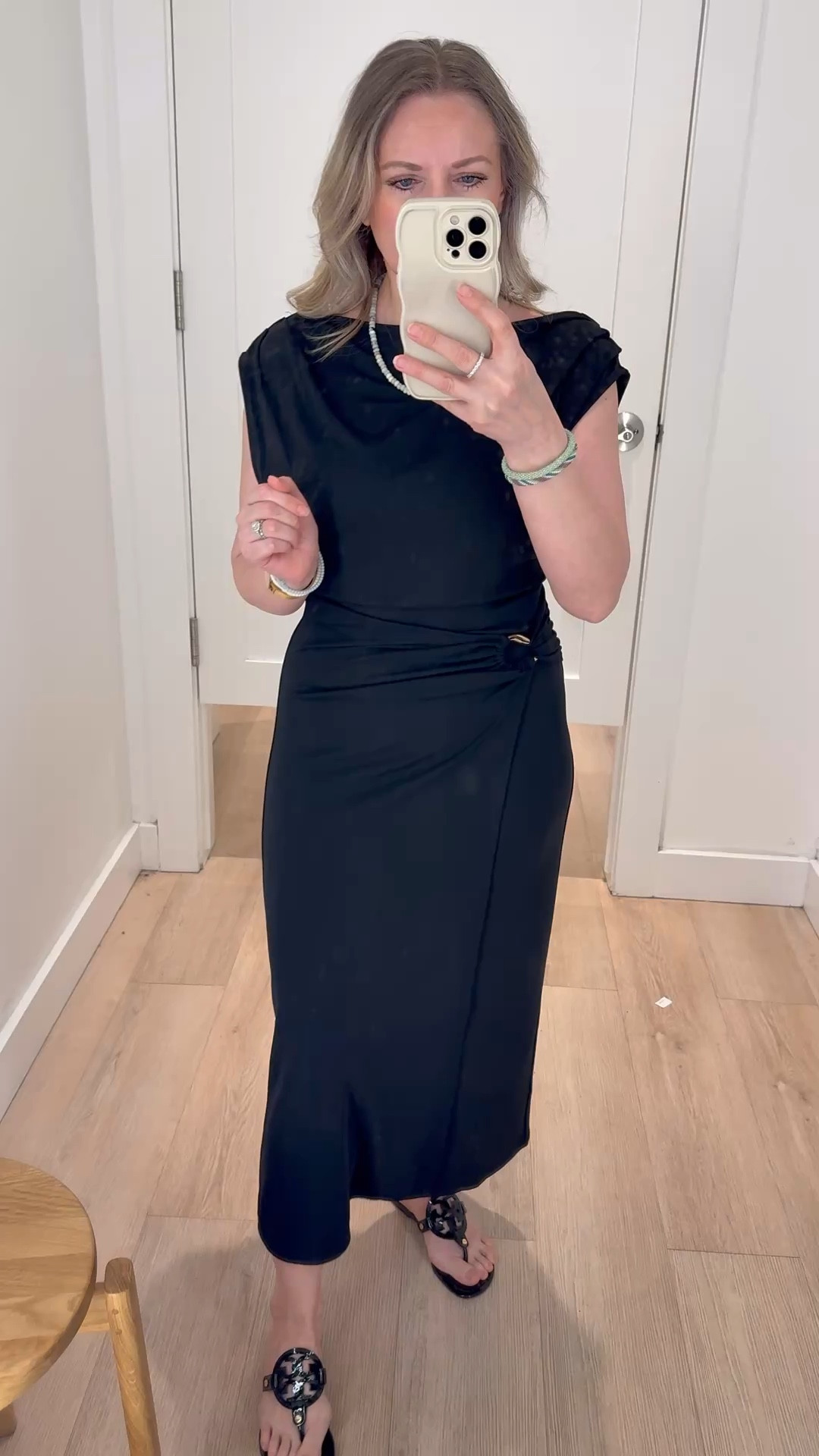 This cute wrap black dress from Loft is very classy and elegant. The ruching makes it very flattering, and the boatneck and cap sleeves add a touch of style. It’s on sale now. 

#LTKOver40 #LTKPetite #LTKWorkwear #LTKWedding #LTKSaleAlert #LTKSeasonal