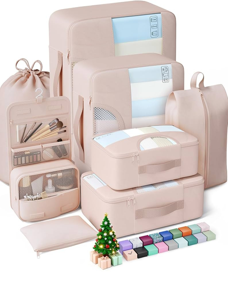 Veken 8 Set Packing Cubes for Travel, Birthday Gifts for Women Mom Her, Cruise Ship Essentials Ac... | Amazon (US)