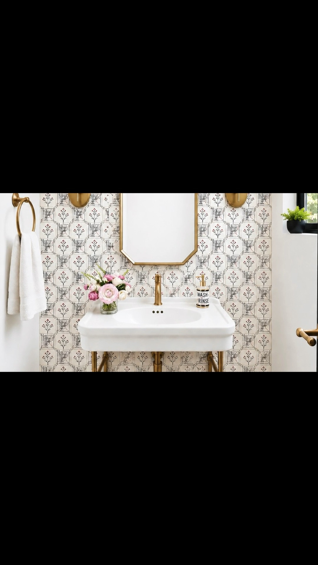 Getting your home ready for holiday gathering season? Don’t overlook the powder room — it may be one of the smallest spaces in the house, but it’s also one of the easiest places to make a little design drama. ✨

Because a powder room is made for guests to use while visiting, I love treating it almost like a jewel box — a space where you can be bolder with wallpaper, lighting, mirrors, and beautiful finishes. Here, the patterned wallpaper, classic console sink, warm brass details, elegant mirror, and sconces create a polished, collected look that feels special without feeling overdone.

With Labor Day sales happening now, it’s a great time to refresh the pieces that can completely transform your powder room before the entertaining season begins.

Check out my handpicked powder room finds from the Labor Day Sale. 🤍

#LaborDaySale #PowderRoom #PowderRoomDesign #PowderRoomDecor #BathroomDesign #BathroomDecor #Wallpaper #ConsoleSink #BathroomLighting #WallSconce #BathroomMirror #BrassFixtures #HolidayHome #HolidayEntertaining #HomeDecor #LTKHome

#LTKdayinmylife #LTKHome #LTKSaleAlert