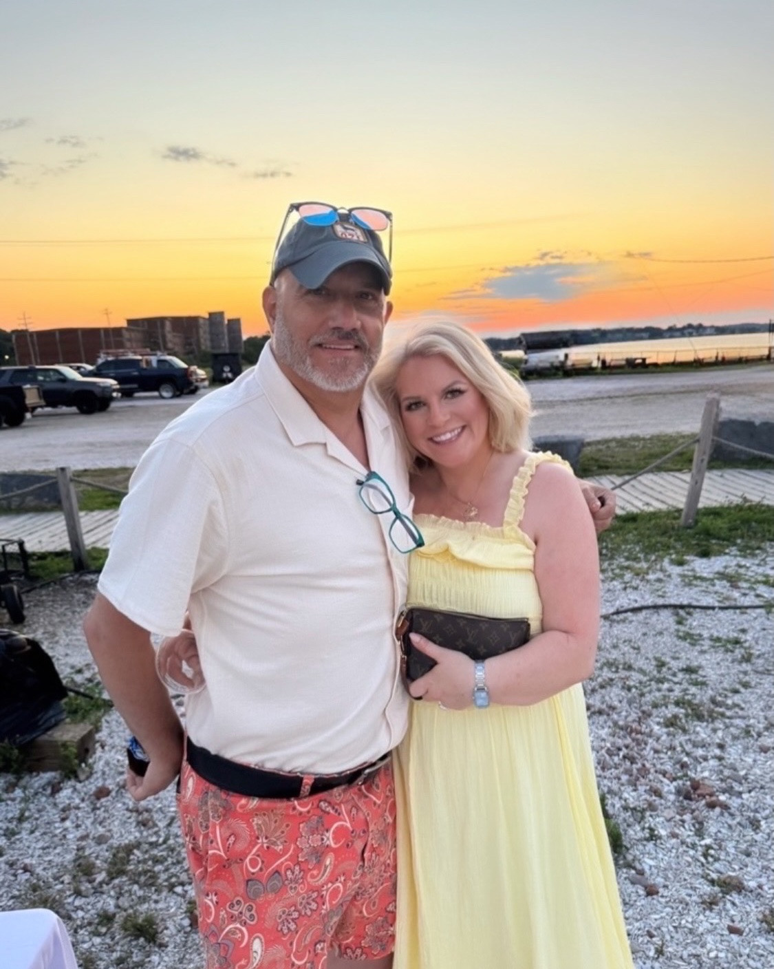 NOT cheating on my husband.
This is my boss. Both he and I had to leave our husbands at home.
This yellow dress got me SO many compliments.
It's so pretty and the color is just the best.
This dress would be ideal if you are going to be a guest at a wedding between now and September.
#weddingguestdress #vacations dress #summerdress

#LTKdayinmylife #LTKSaleAlert #LTKOver40