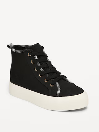 High-Top Platform Canvas Sneakers for Girls | Old Navy (US)