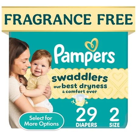 Pampers Swaddlers Fragrance Free Baby Diapers, Size 2, 29 Count (Select for More Options) | Walmart (US)