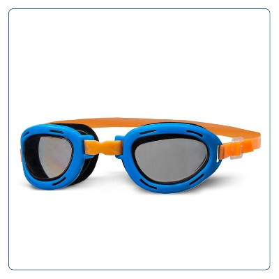 Aqua Leisure NEWT Kids' Swim Goggles - Blue/Smoke: Polycarbonate Lens, Adjustable, PVC | Target