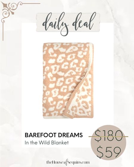 66% OFF Barefoot Dreams leopard blanket! 